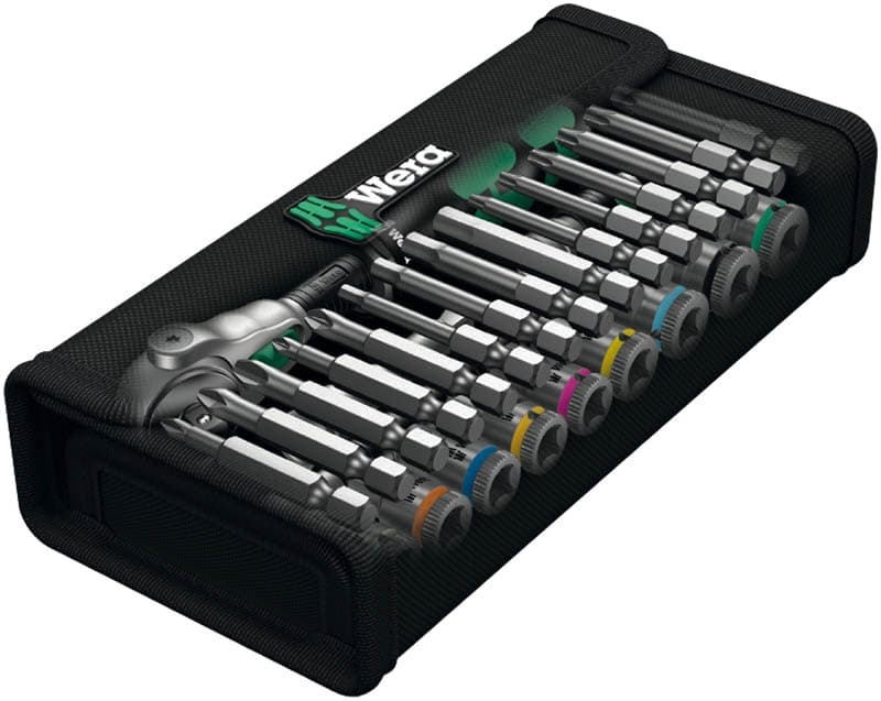 WERA 8100 SA 6 Zyklop Speed Ratchet Set 1/4 drive, metric