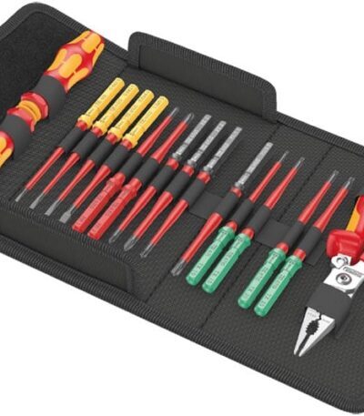 WERA Kraftform Kompakt VDE 17 extra slim 1 Bit set with inter-changeable blades extra slim