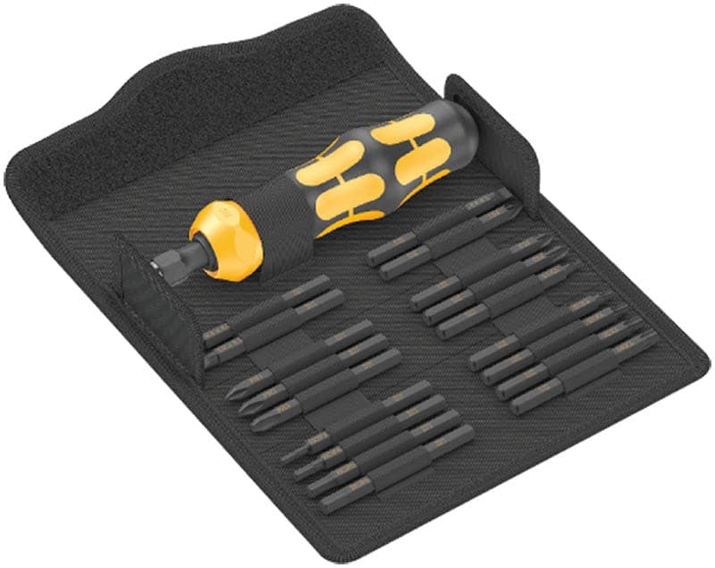 WERA Kraftform Kompakt 900 Set 1 Pouch with 70 mm bits