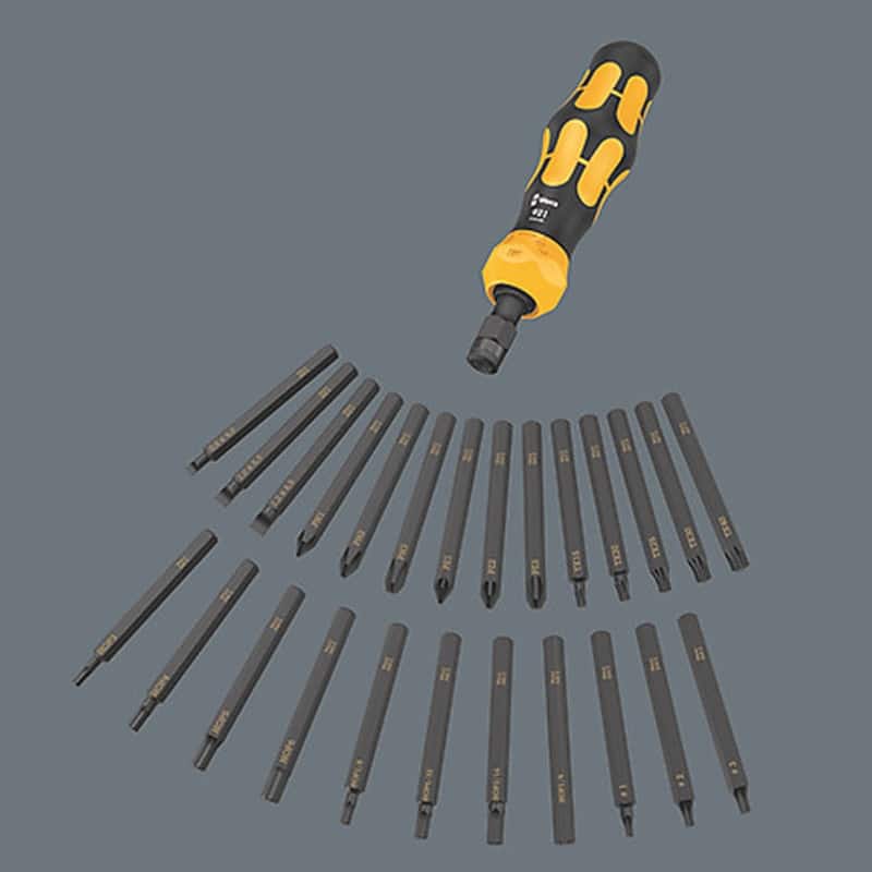 WERA Kraftform Kompakt 900 Set 1 Pouch with 70 mm bits