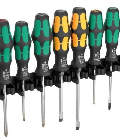 WERA 9650 Magnetic rail Kraftform screwdriver set Screwdriver set, 9-piece set, on a magnetic rai
