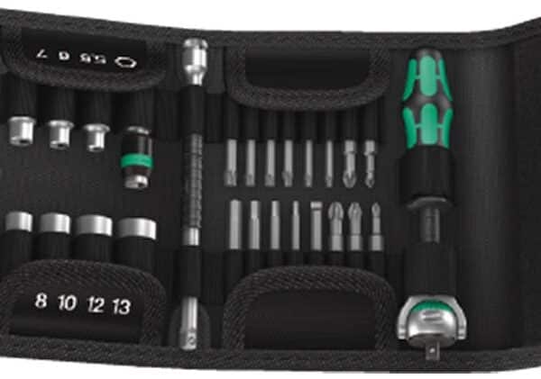 WERA Kraftform Kompakt Zyklop Speed Zyklop 1/4 Dr. ratchet Set 26 pieces
