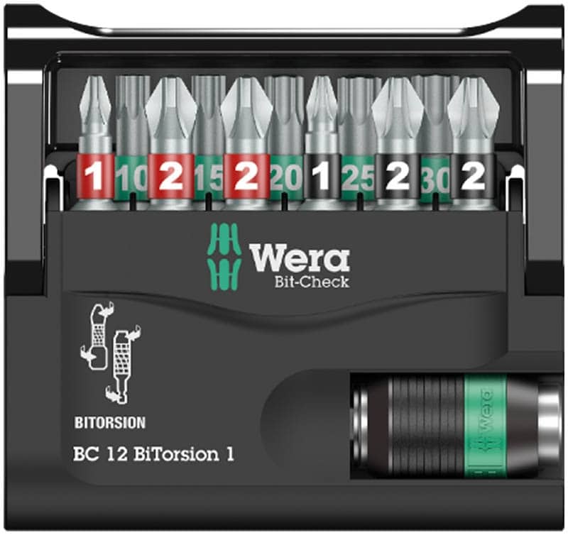WERA Bit-Check 12 BiTorsion 1 Bit assortment