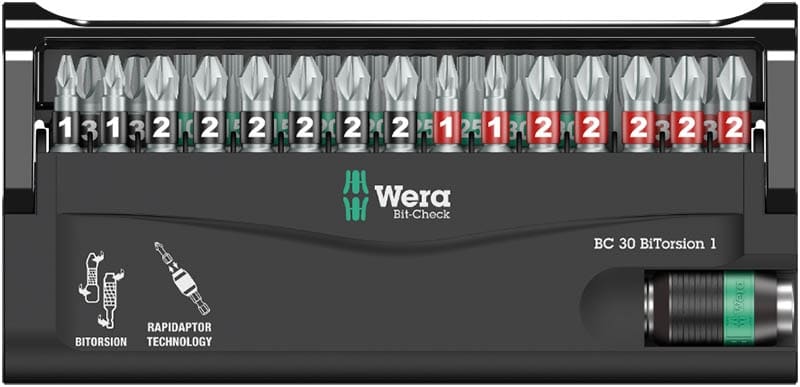WERA Bit-Check 30 BiTorsion 1 Bit assortment