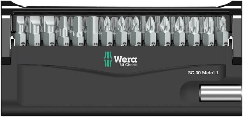 WERA Bit-Check 30 Metal 1 Bit assortment