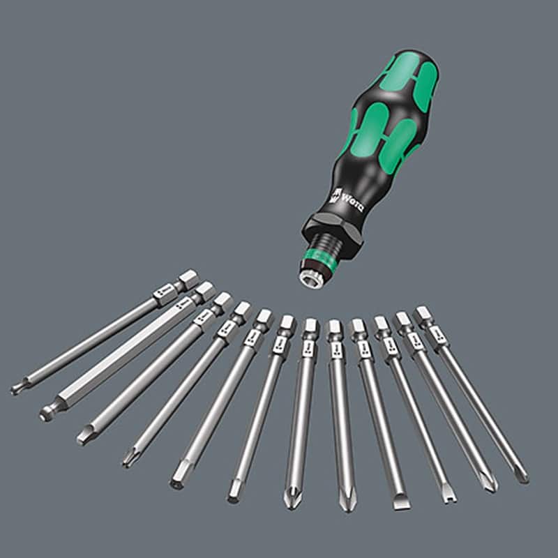 WERA Kraftform Kompakt 62 Pouch with 89 mm bits