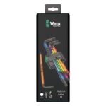 WERA - 950/9 Hex-Plus Multicolour 1 L-key set, metric, BlackLaser