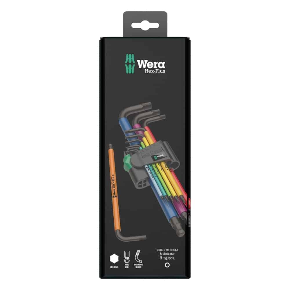 05073593001.jpg WERA - 950/9 Hex-Plus Multicolour 1 L-key set, metric, BlackLaser - Image 1