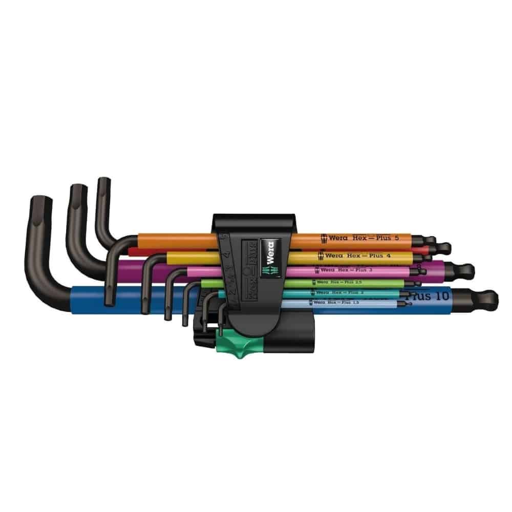 WERA - 950/9 Hex-Plus Multicolour 1 L-key set, metric, BlackLaser - Image 2