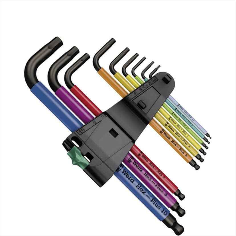 WERA - 950/9 Hex-Plus Multicolour 1 L-key set, metric, BlackLaser - Image 3