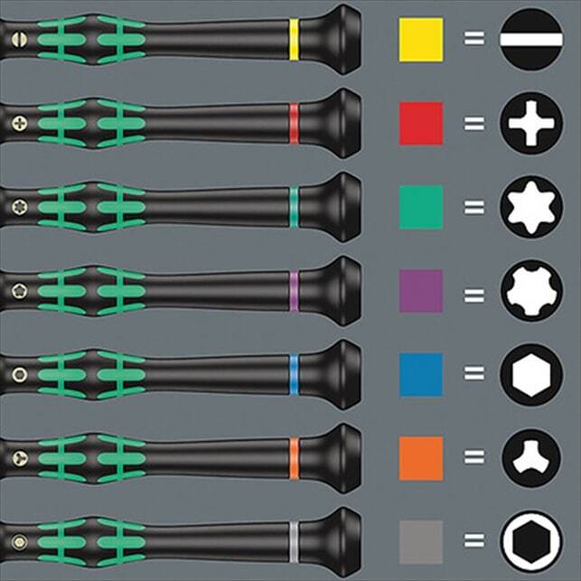 WERA Kraftform Micro 12 Electronics 1 Screwdriver set for electronic applications