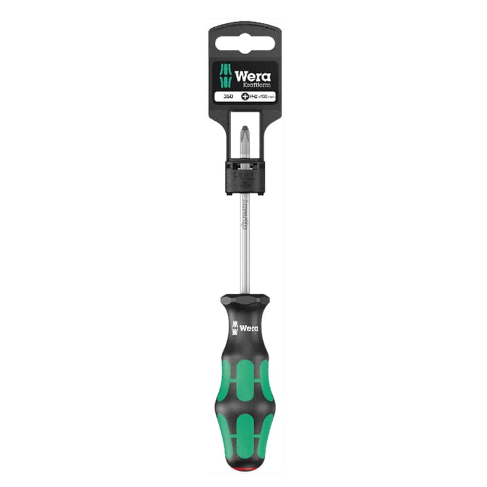 WERA 350 PH 1 x 80 mm SB Screwdriver for Phillips screws