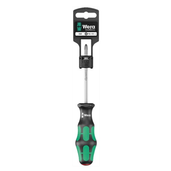 WERA 350 PH 2 x 100 mm Hang-Tag Screwdriver for Phillips screws