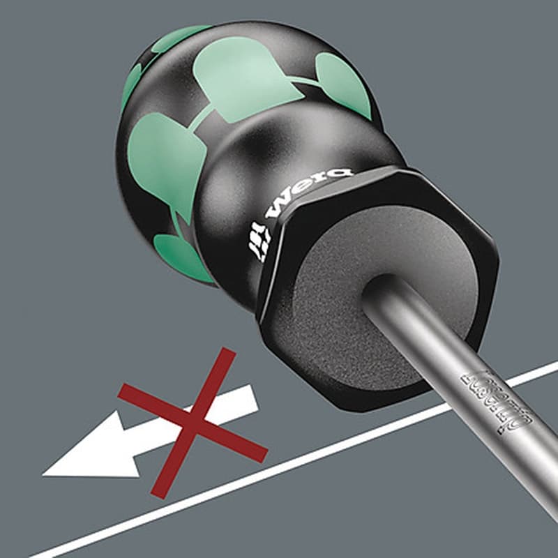 WERA 355 PZ 0 x 60 mm SB Screwdriver for Pozidriv screws