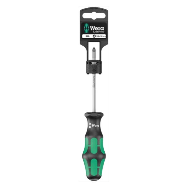 WERA 355 PZ 2 x 100 mm SB Screwdriver for Pozidriv screws