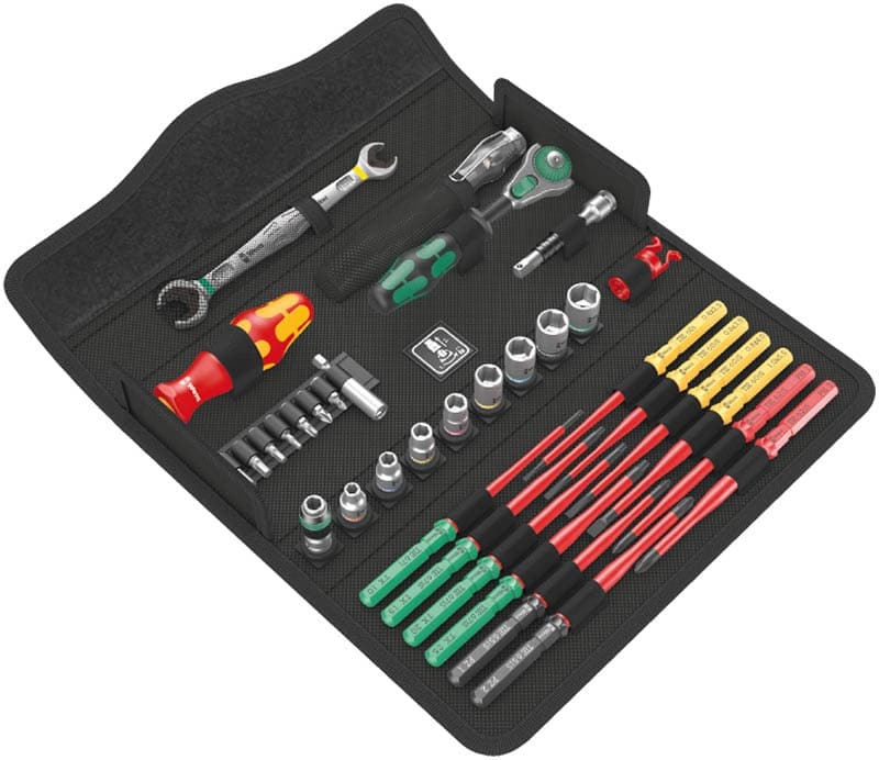 WERA  Kraftform Kompakt W 1 Maintenance Bit set with handle and inter-changeable blades