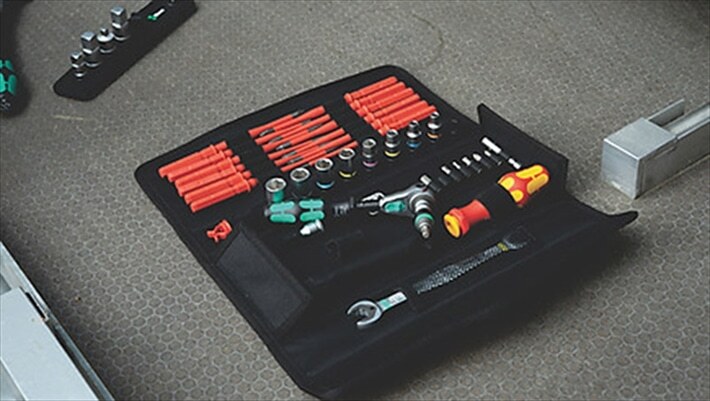 WERA  Kraftform Kompakt W 1 Maintenance Bit set with handle and inter-changeable blades