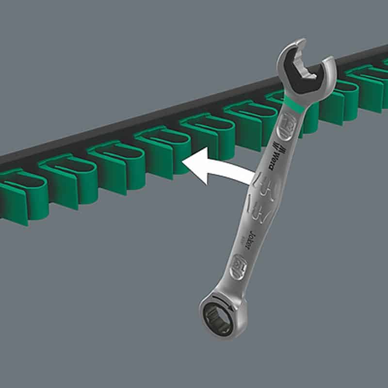WERA 9610 Joker Magnetic rail for up to 11 spanners, empty