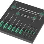 WERA 9712 Foam insert TORX HF screwdriver set 1 Screwdriver set with holding function, 14-pieces