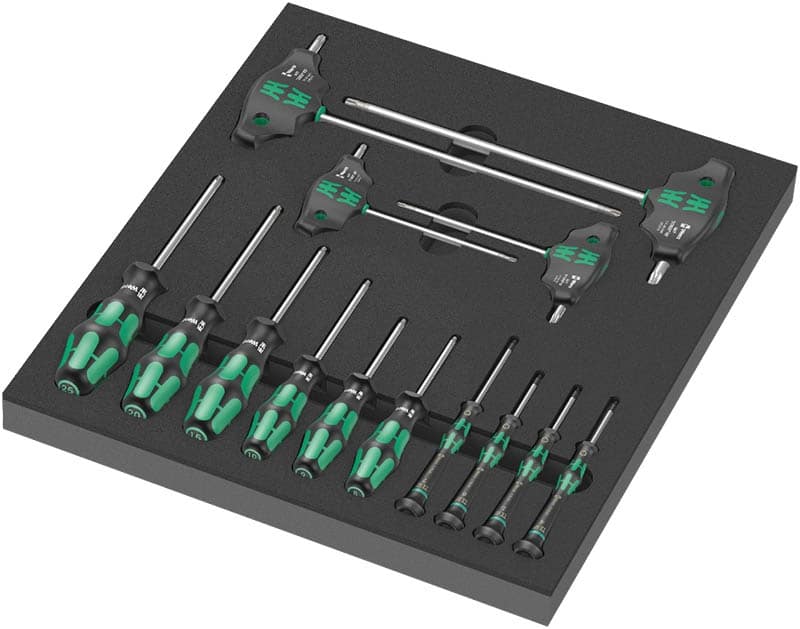 05150103001.jpg WERA 9712 Foam insert TORX HF screwdriver set 1 Screwdriver set with holding function, 14-pieces
