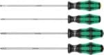 WERA 335/350/355/4 Screwdriver set, 200 mm-long blades