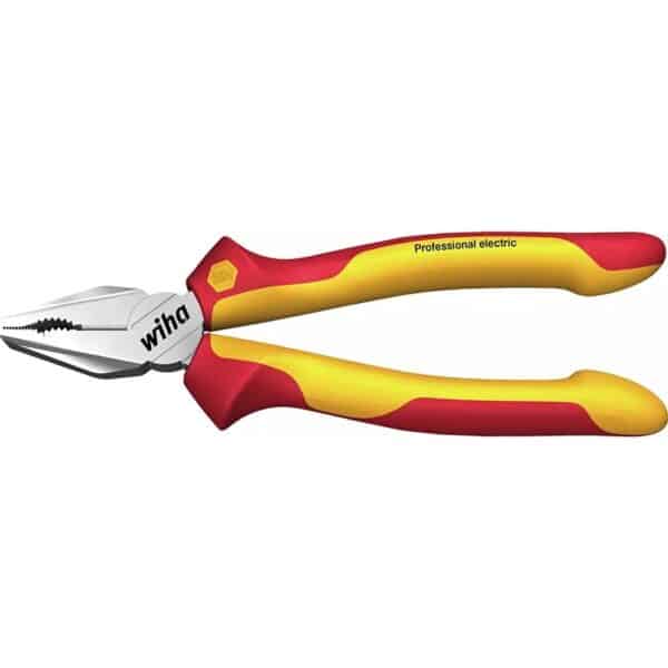 WIHA Combination pliers Professional electric with DynamicJoint® and OptiGrip with extra long cuttin
