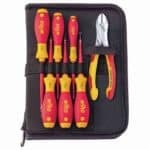 WIHA Tool set electrician Screwdriver, heavy-duty diagonal cutters, 8-pcs. incl. tool pouch