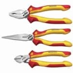 WIHA Pliers set Industrial electric Combination pliers, needle nose pliers, diagonal cutters 3-pcs.