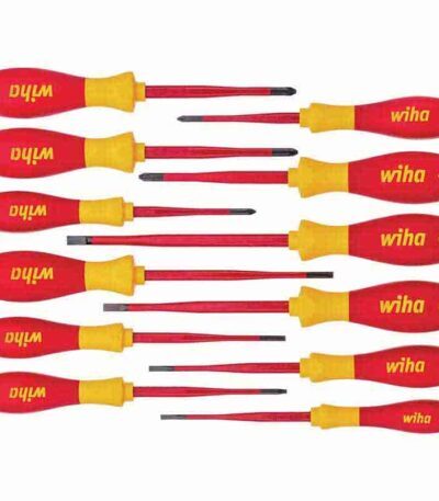 WIHA – Screwdriver set SoftFinish® electric slimFix, assorted 12-pcs