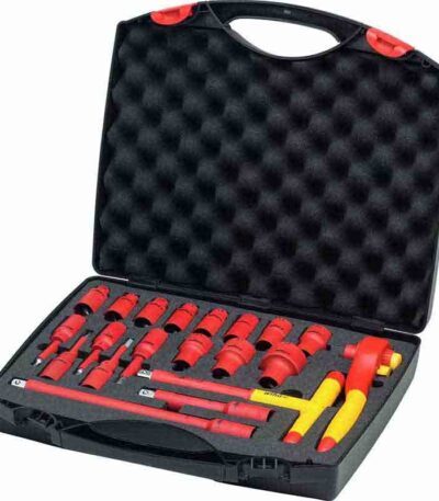 WIHA Ratchet wrench set insulated 1/2” 21-pcs. incl. case