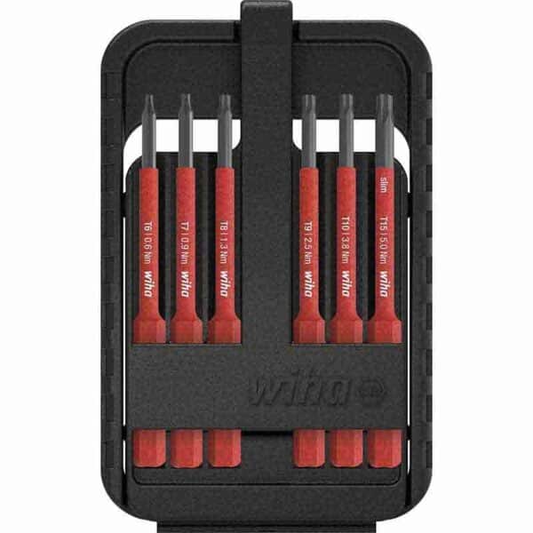 WIHA slimBit electric bit set TORX®, 6-pcs.
