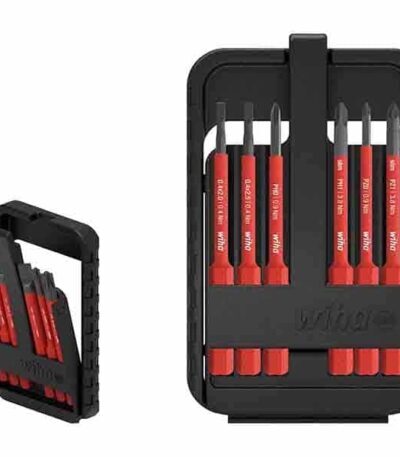 WIHA slimBit electric bit set Slotted, Phillips, Pozidriv 6-pcs.