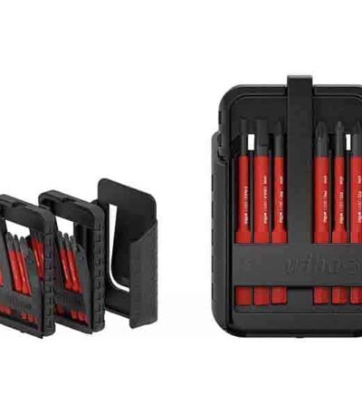 WIHA slimBit electric bit set Slotted, Phillips, Pozidriv, PlusMinus/Pozidriv, TORX® 12-pcs. with be