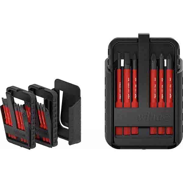 WIHA slimBit electric bit set Slotted, Phillips, Pozidriv, PlusMinus/Pozidriv, TORX® 12-pcs. with be