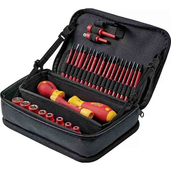 WIHA – Tool set slimVario® electric mixed, 32 pcs. incl. multifunctional bag