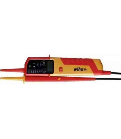 WIHA Voltage and continuity tester eMobility 12 – 1,000 V AC, CAT IV  incl. 2x AAA batteries
