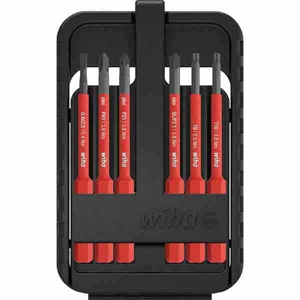 WIHA slimBit electric bit set Mixed 6-pcs.