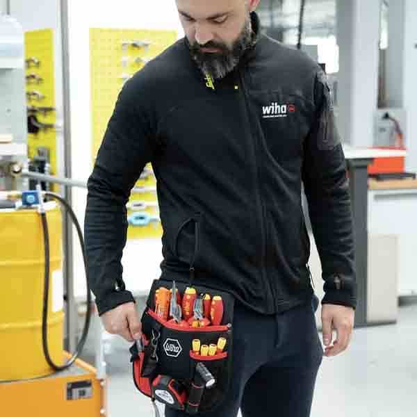 WIHA Tool set electrician mixed,18-pcs. incl. belt pouch