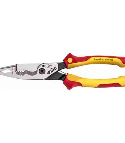 WIHA Multifunctional pliers 8in1 Industrial electric with switchable opening spring