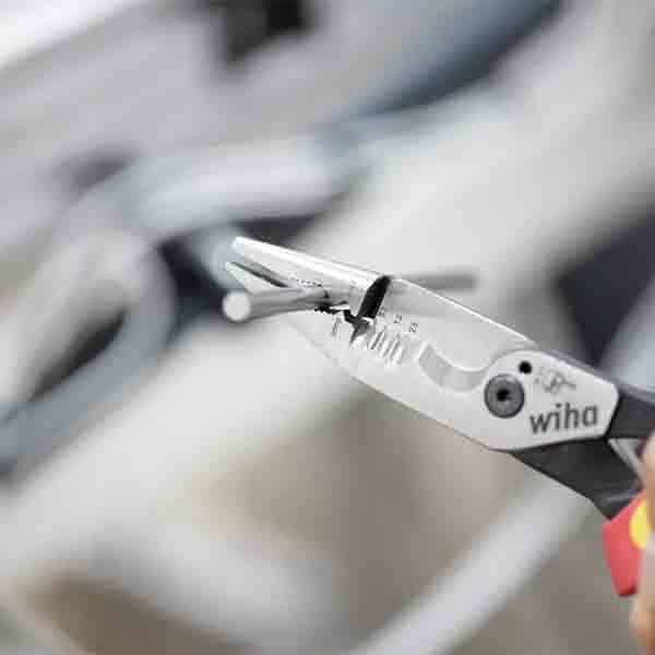 WIHA Multifunctional pliers 8in1 Industrial electric with switchable opening spring