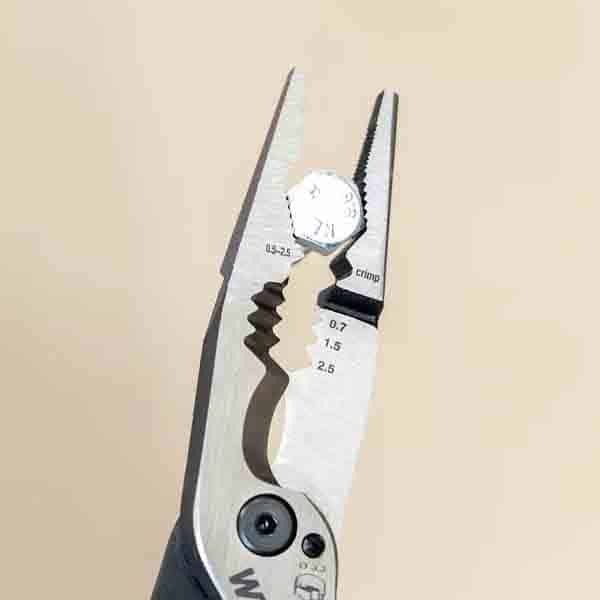 WIHA Multifunctional pliers 8in1 Industrial electric with switchable opening spring