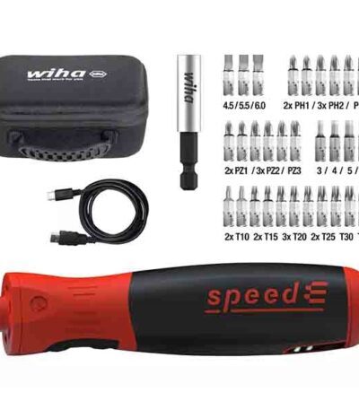 WIHA Electric screwdriver speedE® PocketDrive with bit box and bag