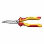 WIHA - Industrial electric needle nose pliers 200mm with cutting edge curved shape, approx. 40°