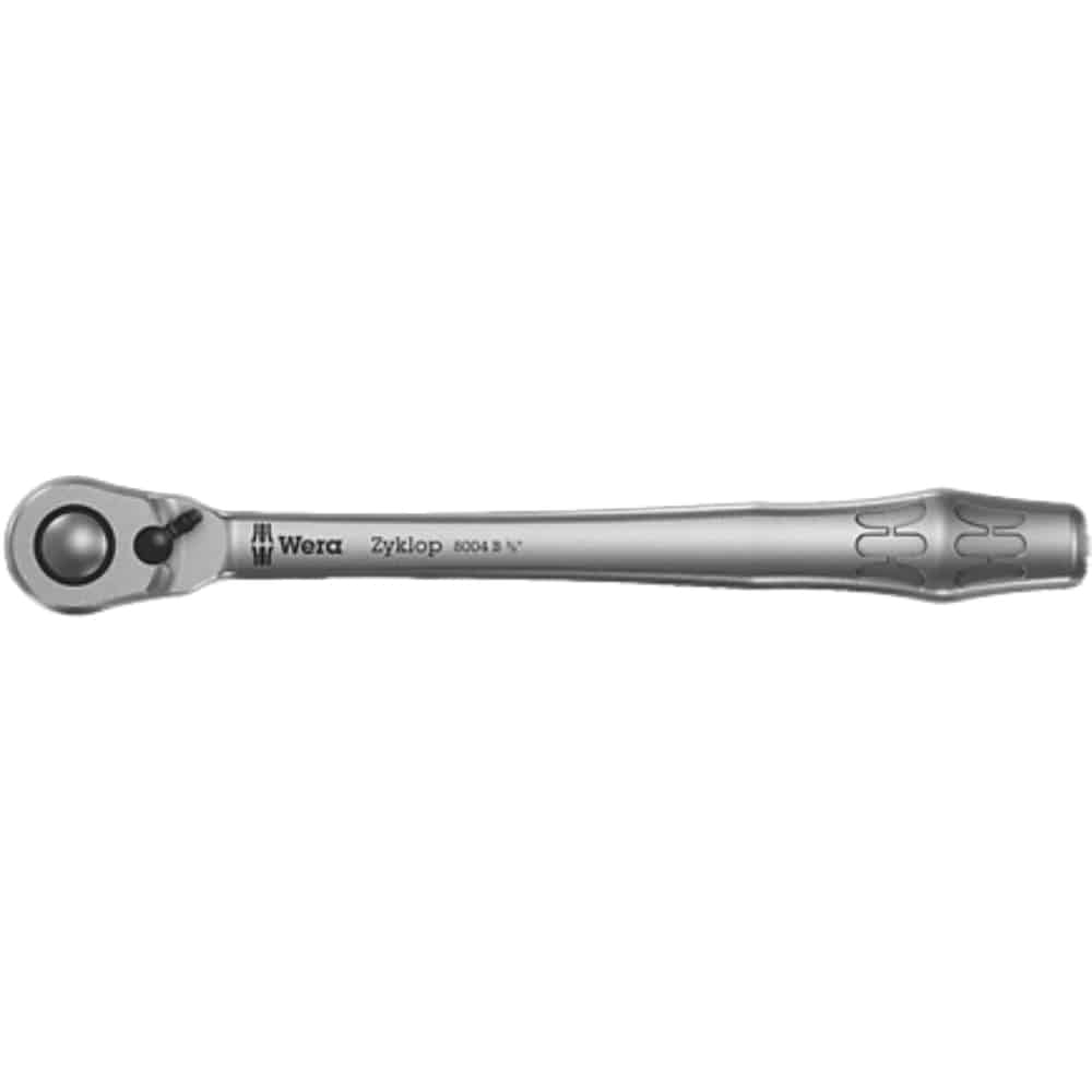 05004034001.jpg WERA - 8004 B Zyklop Metal Ratchet with switch lever and 3/8 drive - Image 1