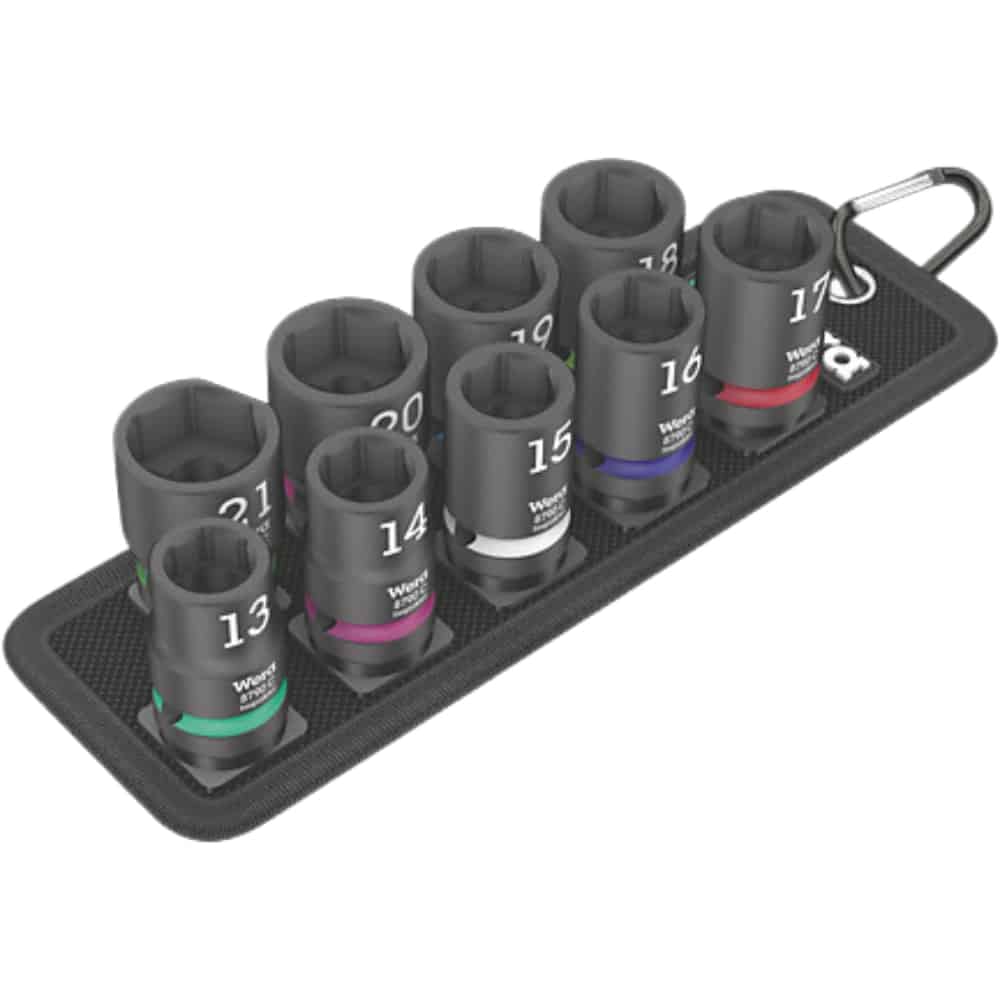 WERA - Belt C Impaktor 1 socket set, 1/2 drive, 10 pieces - Image 1