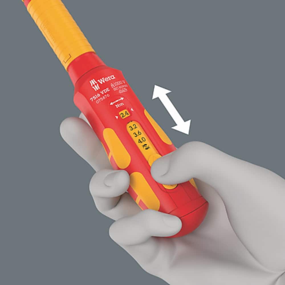 WERA - 7516 VDE Kraftform Torque screwdriver, 2.4-4.0 Nm - Image 3