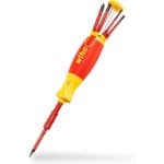 WIHA - Screwdriver with bit magazine LiftUp VDE Slotted, Philips with 6slimBits
