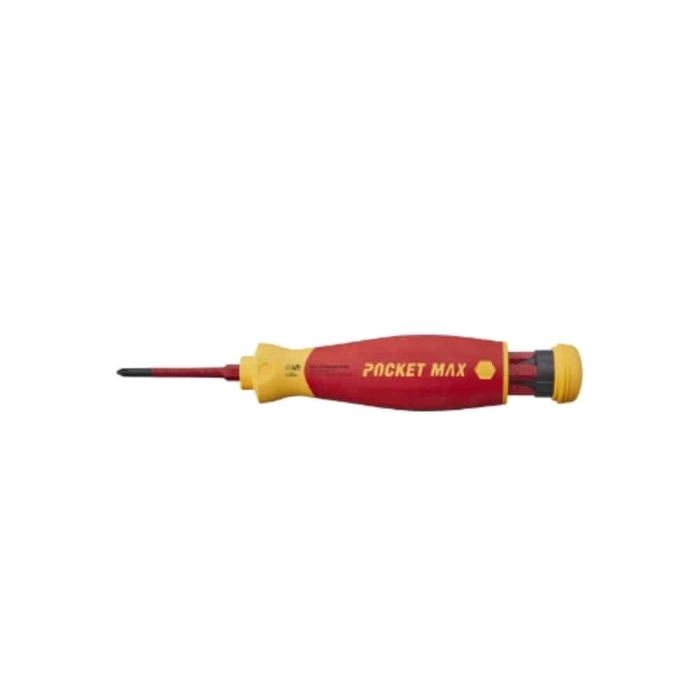 WIHA - Screwdriver with bit magazine PocketMax® electric mixed with 4 slimBits 45296 - Image 1